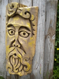 #Golden Neptune Wallhanging#