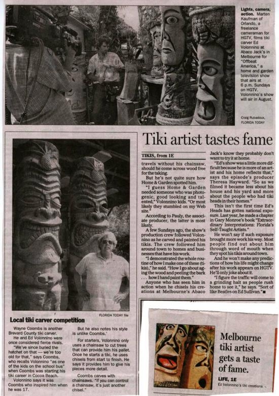 HOME & GARDEN TV. Florida Today  July 6, 2005 - 2